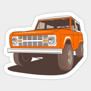 ORANGE BRONCO Sticker